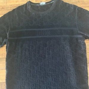 Authentic DIOR navy blue short sleeve shirt.